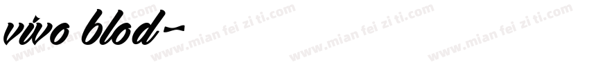 vivo blod字体转换